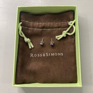 Ross Simons Amethyst Heart Earrings